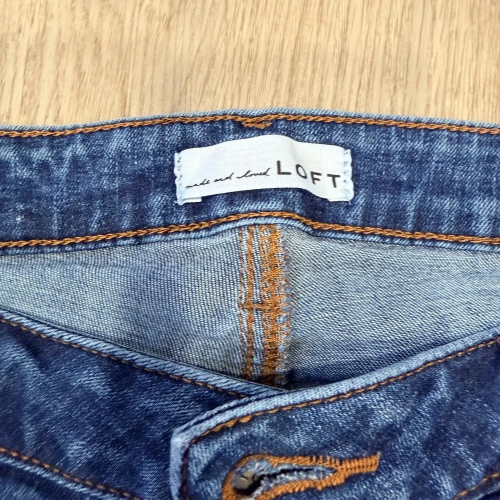 LOFT Denim Cuffed Women's Jeans - Blue - Picture 3 of 6